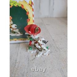 Enesco RARE Skipper and nipper North Pole Village series Xmas vintage figure dog
