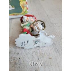 Enesco RARE Skipper and nipper North Pole Village series Xmas vintage figure dog