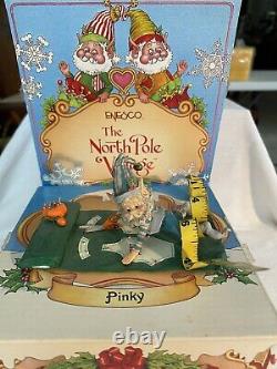 Enesco Sandy Zimnicki PINKY 831565 North Pole Village RARE GREEN