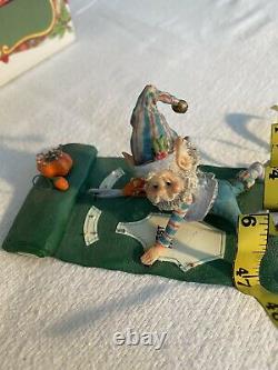 Enesco Sandy Zimnicki PINKY 831565 North Pole Village RARE GREEN