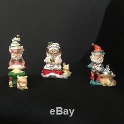 Enesco Sandy Zimnicki The North Pole VillagePewter Christmas Figurines Lot/7