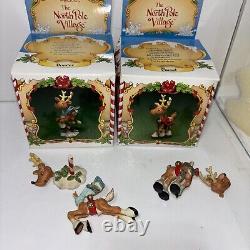 Enesco The North Pole Village 1986 Sandra Zimnicki Lot Of 10 Reindeer READ