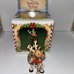 Enesco The North Pole Village 1986 Sandra Zimnicki Lot Of 10 Reindeer READ