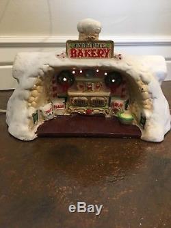 Enesco The North Pole Village BAKERY 1986 IN BOX Sugar Plum Fair Music Christmas