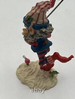 Enesco The North Pole Village Birdie Golf Elf Figurine 831573 VERY RARE