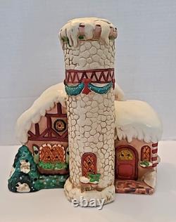Enesco The North Pole Village Elves Control Tower Night Light 6286611 RARE