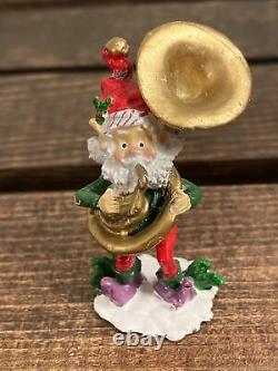 Enesco The North Pole Village Elves Pewter Figurines (5) Musical Band & Presents