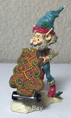 Enesco The North Pole Village Fronsie Elf Cookies Christmas with Box 1992