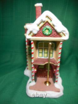 Enesco The North Pole Village Lighted Fire Station Night Light #629278