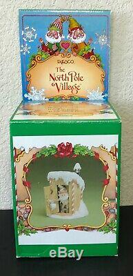 Enesco The North Pole Village Simon Elf Outhouse Zimnicki 1988 with Box