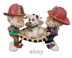 Enesco The North Pole Village Sparky Scooter Smooch Pooch Elf Sandie Zimnicki