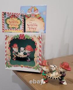 Enesco The North Pole Village Sparky Scooter Smooch Pooch Elf Sandie Zimnicki