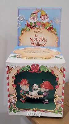 Enesco The North Pole Village Sparky Scooter Smooch Pooch Elf Sandie Zimnicki