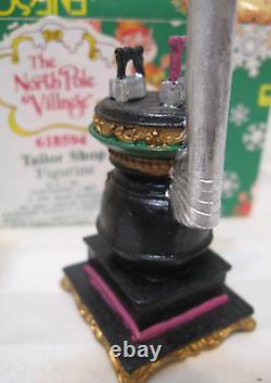 Enesco The North Pole Village Tailor Shop Figurine 618594 Stove & Rack RARE
