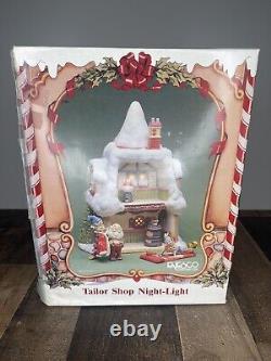 Enesco The North Pole Village Tailor Shop Night Light 614734 With Box