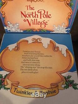 Enesco The North Pole Village Zimnicki #871567 Twinkles & Tootsie Nib 1986