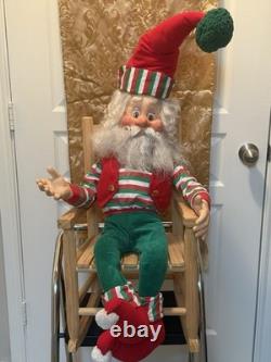 Enesco's North Pole Village Life Size Poseable 36 Elf Doll By Sandra Zimnicki
