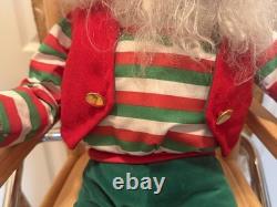 Enesco's North Pole Village Life Size Poseable 36 Elf Doll By Sandra Zimnicki