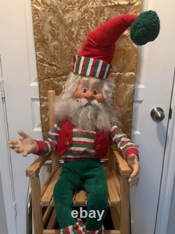 Enesco's North Pole Village Life Size Poseable 36 Elf Doll By Sandra Zimnicki
