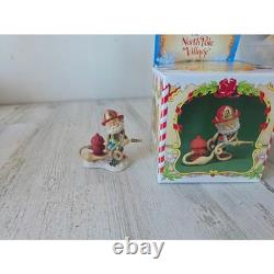Enesco sandi zimnicki squirt North Pole village elf firefighter fire hydrant