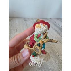 Enesco sandi zimnicki squirt North Pole village elf firefighter fire hydrant