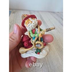 Enesco sandi zimnicki squirt North Pole village elf firefighter fire hydrant