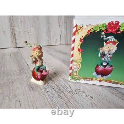 Enesco tiddles elf ornament Sandi zimnicki North Pole village figurine vintage r