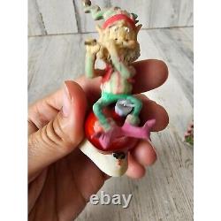 Enesco tiddles elf ornament Sandi zimnicki North Pole village figurine vintage r