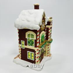 EnescoThe North Pole Village Elves North Pole Fire Station 629278 In Box RARE