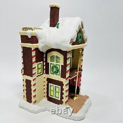 EnescoThe North Pole Village Elves North Pole Fire Station 629278 In Box RARE