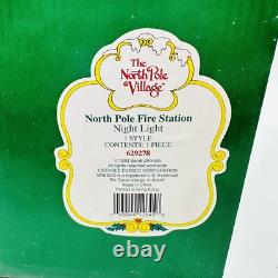 EnescoThe North Pole Village Elves North Pole Fire Station 629278 In Box RARE