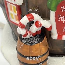 Extremely Rare? Dept 56 North Pole Series Pop's Peppermint Barrel 4030716 EUC