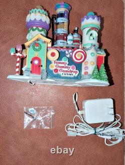 FOR PARTS Department 56 North Pole Village Yummy Gummy Gumdrop Factory Building