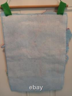 Finished Santa Reindeer Bucilla North Pole Village Felt Sequin Wall Hanging