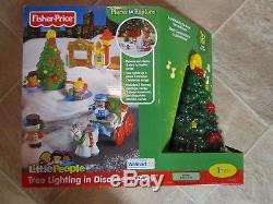 Fisher Price Little People Xmas Twas Tree Light North Pole Village Main Santa