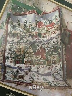 Goodwin Weavers Dept. 56 North Pole Series Village Triple Woven Throw NEW IN PKG