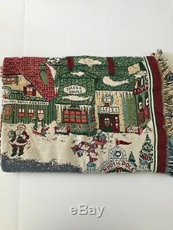 Goodwin Weavers Dept. 56 North Pole Series Village Triple Woven Throw NEW IN PKG