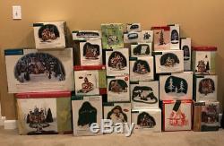 HUGE Lot of 27 Department 56 North Pole and Snow Village Pieces Some Retired