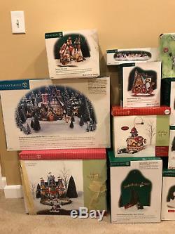 HUGE Lot of 27 Department 56 North Pole and Snow Village Pieces Some Retired