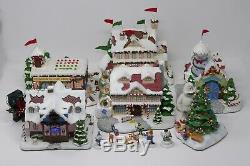 Hawthorne Village Rudolph's Christmas Town Village Collection Lot withCOA & Boxes