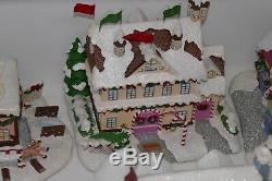 Hawthorne Village Rudolph's Christmas Town Village Collection Lot withCOA & Boxes