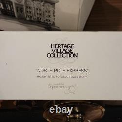 Heritage Village Collection North Pole Express Depot Porcelain Set Handpainted 2