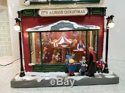 Hyde Park Animated Village It's Always Christmas Mr. Christmas Musical Toy Store