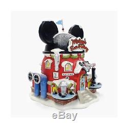 Kids North Pole Village Miniature Lit Building Mickey's Ears Factory Xmas Gift