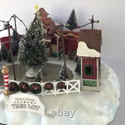 LEMAX Christmas Village North Pole Tree Lot Lighted Building With Sounds