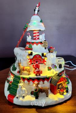 LEMAX North Pole Tower Christmas Village Sights & Sounds RETIRED Excellent