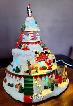 LEMAX North Pole Tower Christmas Village Sights & Sounds RETIRED Excellent
