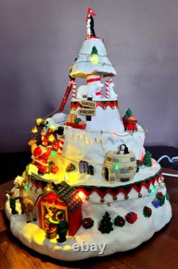 LEMAX North Pole Tower Christmas Village Sights & Sounds RETIRED Excellent