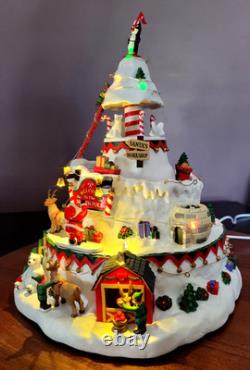 LEMAX North Pole Tower Christmas Village Sights & Sounds RETIRED Excellent