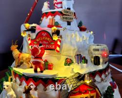 LEMAX North Pole Tower Christmas Village Sights & Sounds RETIRED Excellent